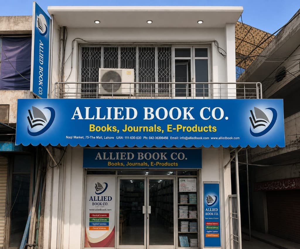 Allied Book Co. storefront at Naqi Market, 75-The Mall, Lahore